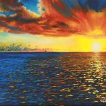 Painted Horizon, Acrylic on canvas